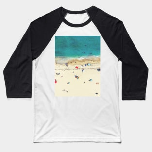 Coastal, Beach art, Blue Water, Sea, Ocean Baseball T-Shirt